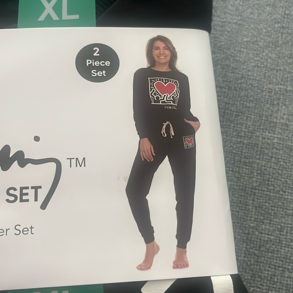 Keith Haring Black Lounge Set • NEW WITH TAGS • Size XL